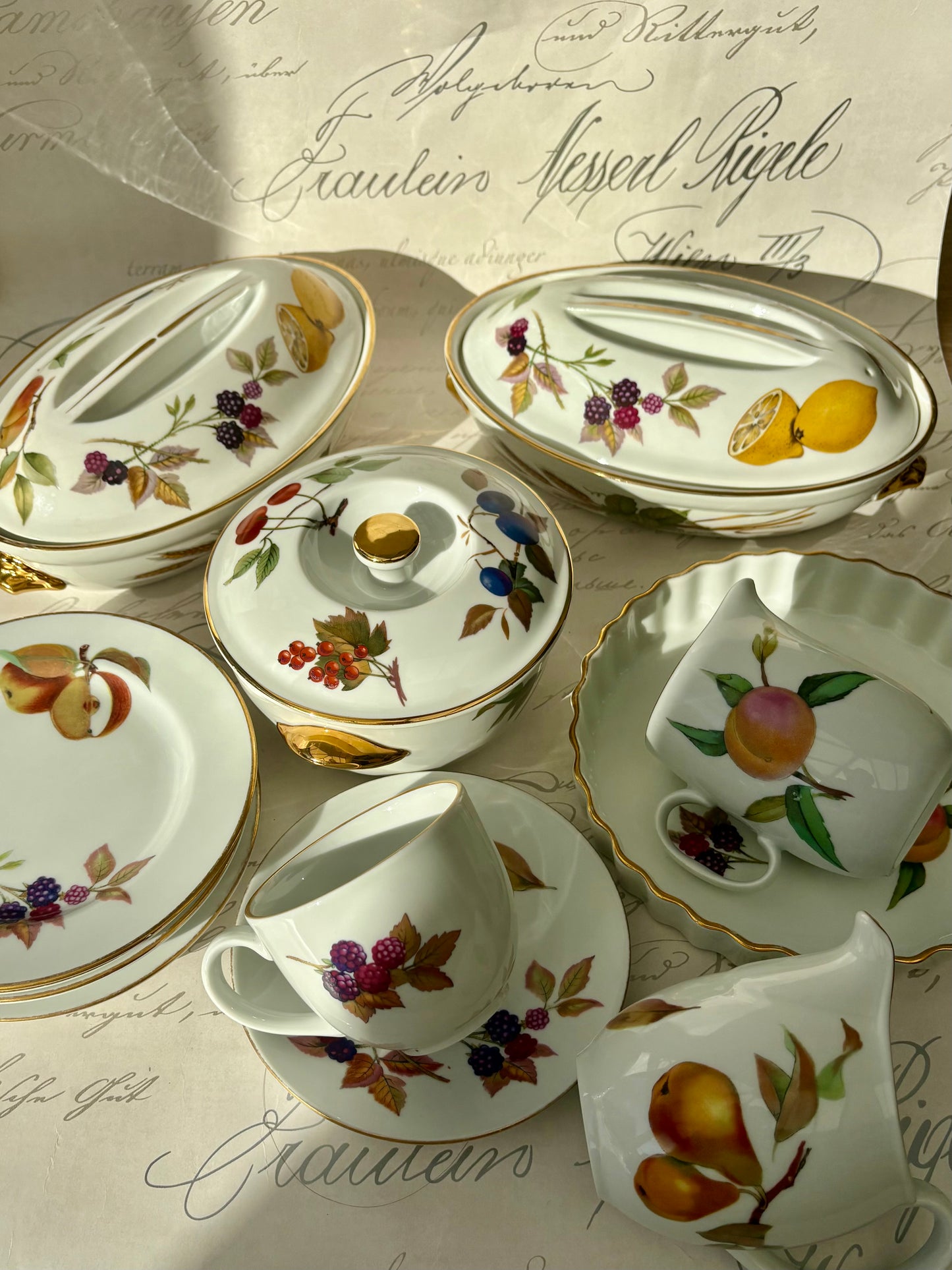Royal Worcester Evesham Porcelain Collection