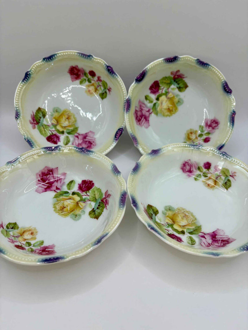Antique Porcelain Bowls Serving Set | P.K. Silesia Germany