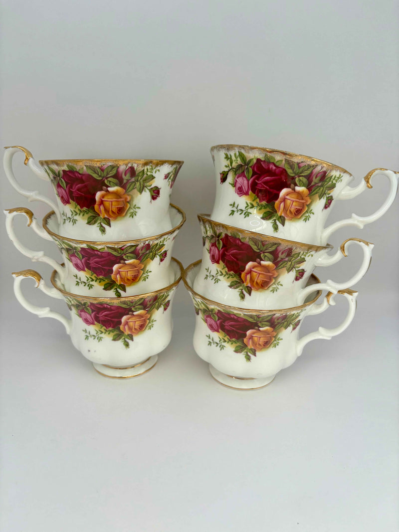 Royal Albert Old Country Roses 22-Piece Tea and Coffee Set – Vintage Bone China