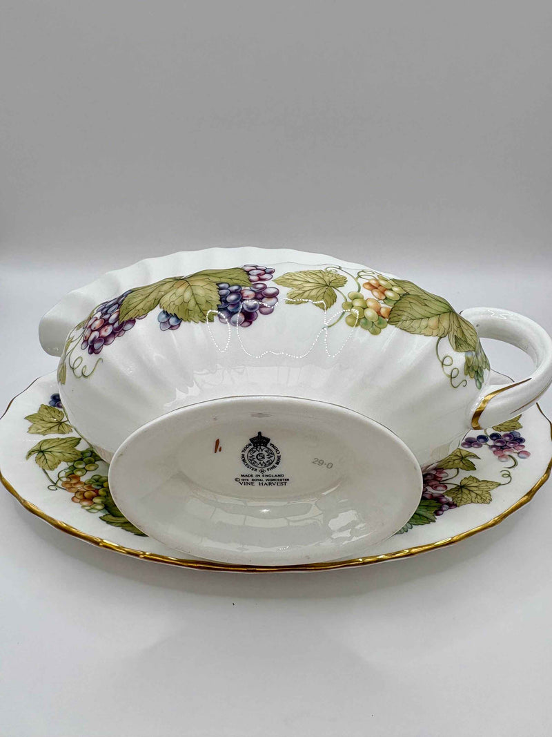 Gravy sauce jug and stand from Royal Worcester