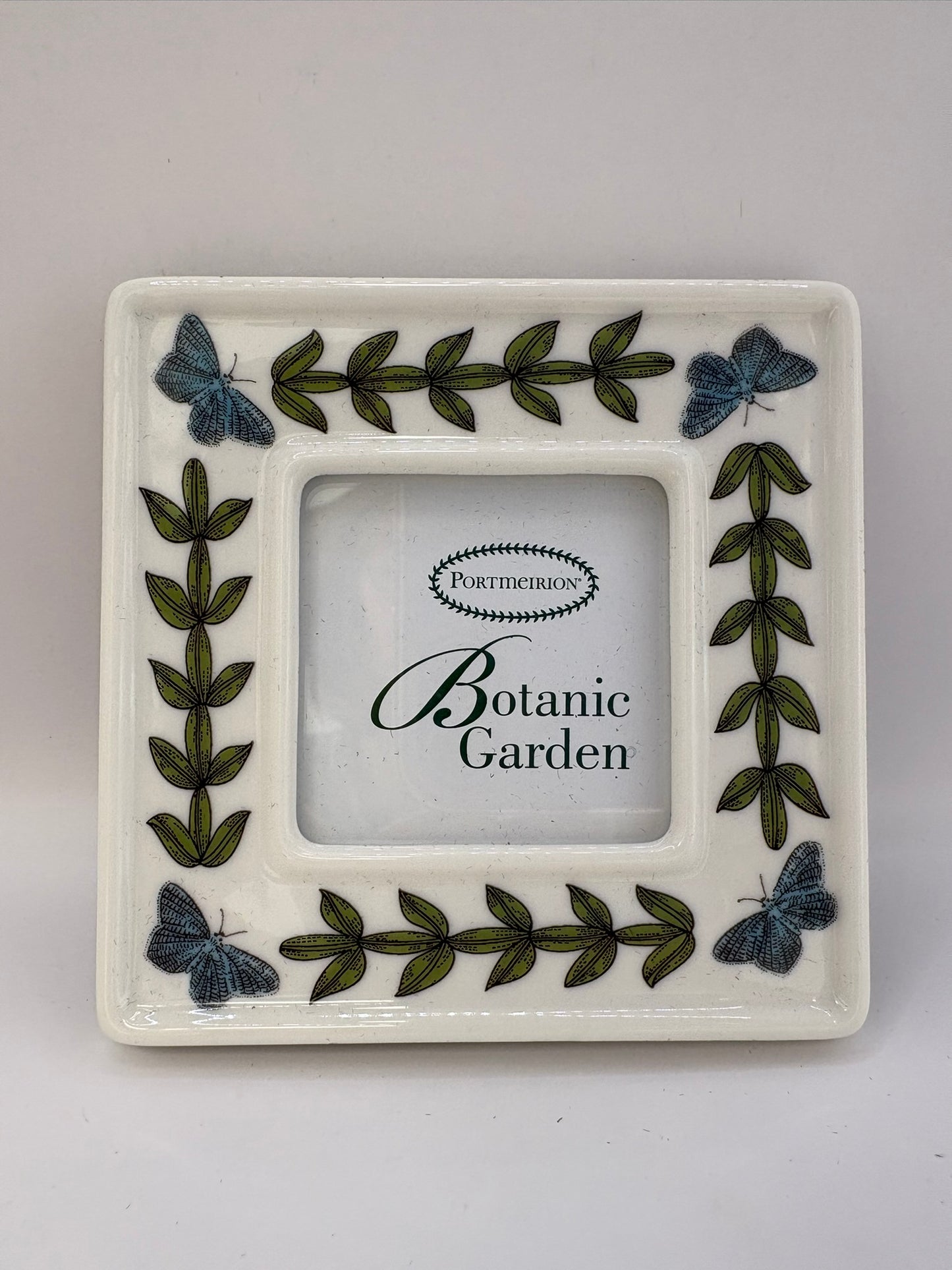 Portmeirion Botanic Garden boxed set of three floral ceramic photo frames