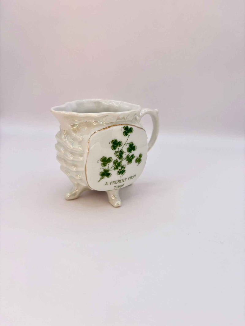 Vintage Victoria Czechoslovakia Iridescent Shell Lusterware Creamer