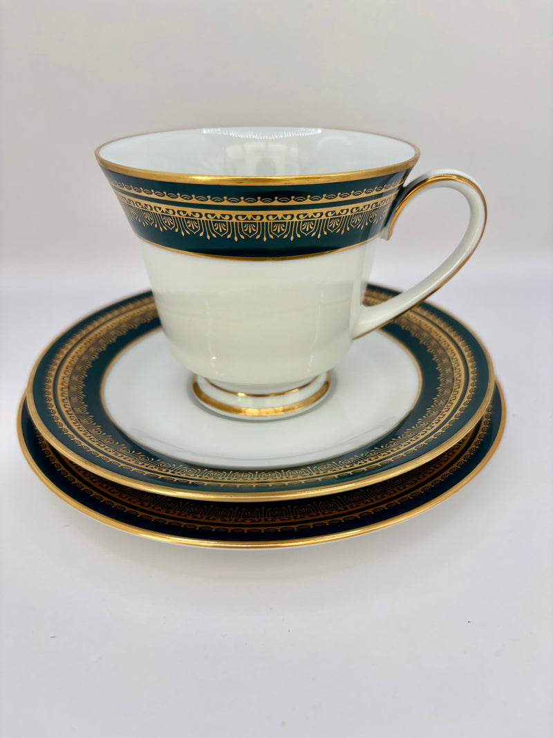 Vintage Noritake Coventry Legacy green tea set 18-piece