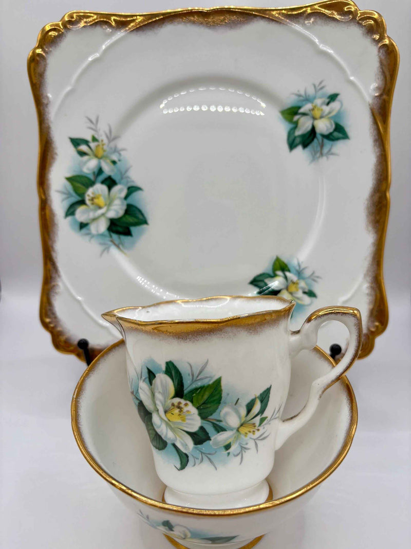 Vintage Salisbury China Floral Tea Trio Set – Made in England