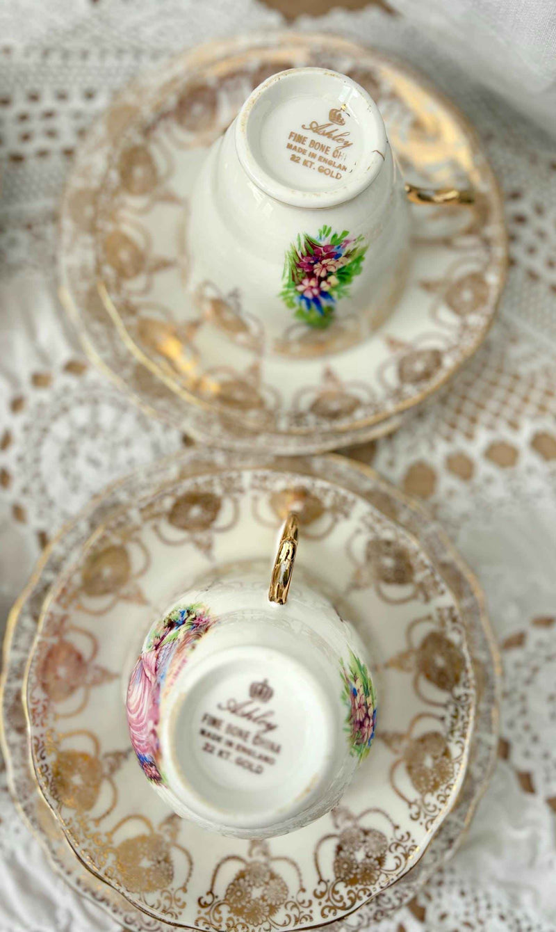 Ashley Fine Bone China Tea Set – Elegant Vintage Design