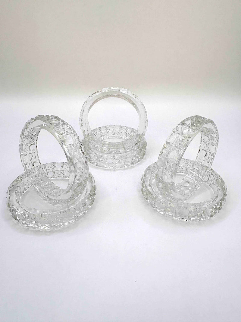 Set Of Premium Crystal Napkin Rings