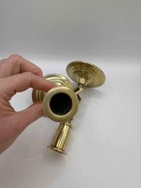 Antique Candlestick Holders Made From Solid Brass
