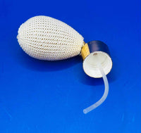 Vintage Vanity Set of Perfume Bottle, Atomiser, Trinket Dish 1960s