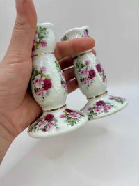 Vintage Pair Of Ceramic Candlestick Holders From Leonardo Collection