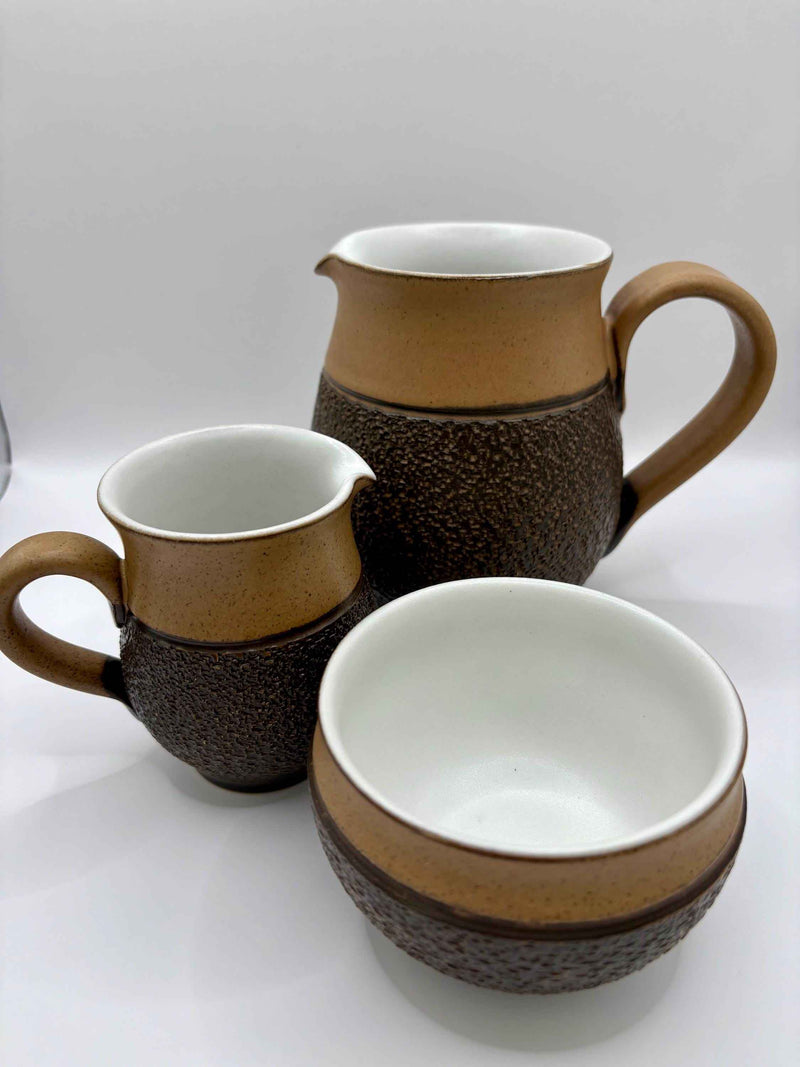 Vintage Denby Cotswold Stoneware Tea Set Of 16 Pieces