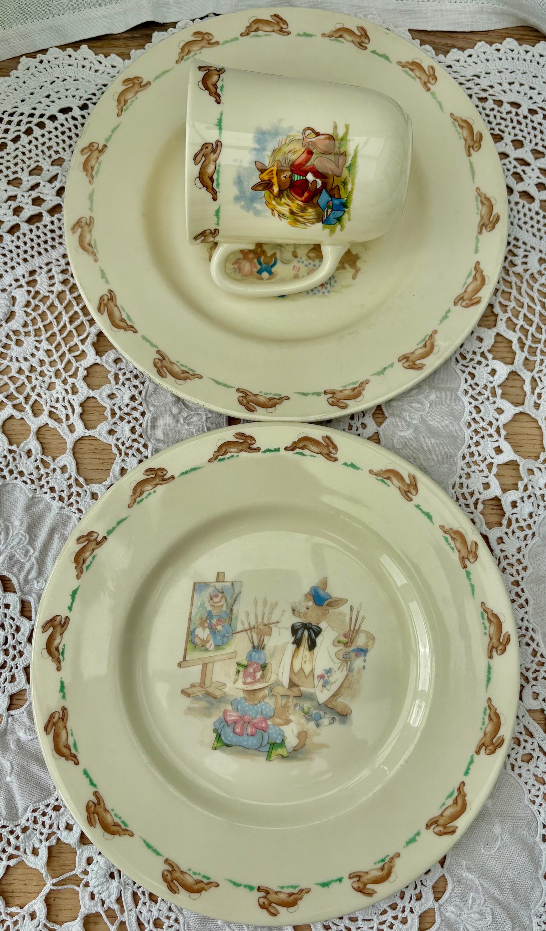 English Plates and Mug - Easter Bunny - Royal Doulton5