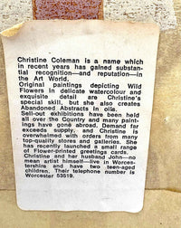 Framed Watercolor Painting by Christine Coleman, Wall Decoration Piece