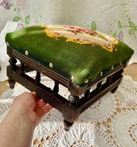 Vintage Antique Victorian Footstool From Early 1900s