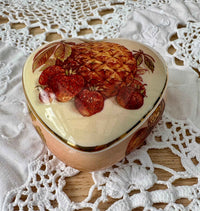 Royal Worcester Palissy Heart Trinket Box – Vintage Jewelry Holder