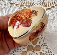 Royal Worcester Palissy Heart Trinket Box – Vintage Jewelry Holder