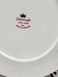 Colclough bone china logo on a white plate