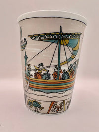 Limoges Capisserie de Bayeux Porcelain Set Bayeux Tapestry Vintage