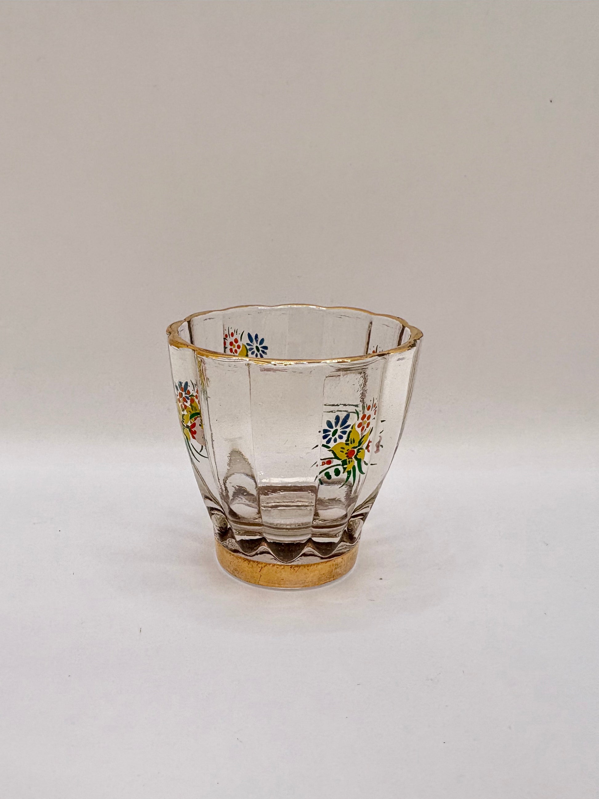 Painted Glass of 5 Tumblers 2