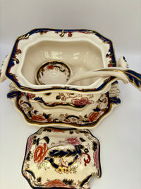 Masons Sauce Tureen Blue Mandalay 3