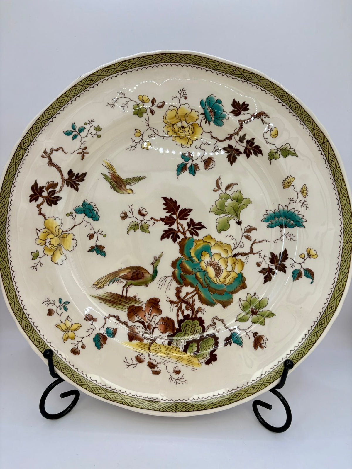 Mason’s Ironstone Formosa collection with vintage dishes and planter from Nadia’s Choice