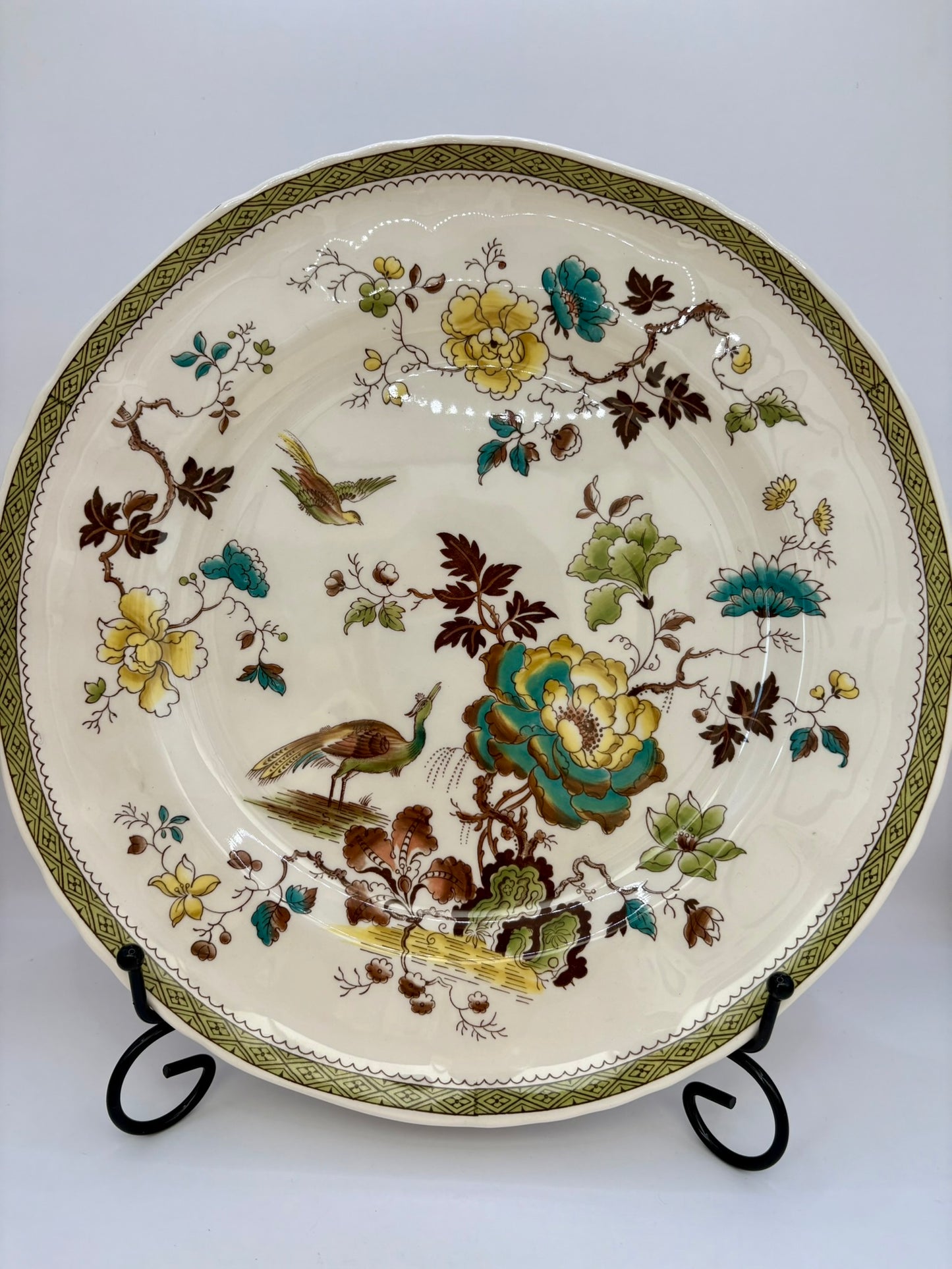 Mason’s Ironstone Formosa collection with vintage dishes and planter from Nadia’s Choice