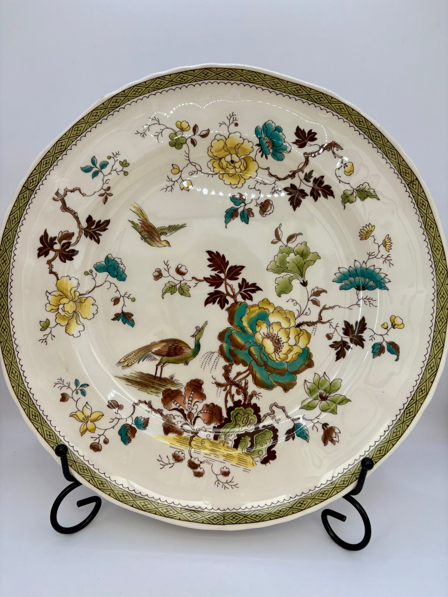 Mason’s Ironstone Formosa collection with vintage dishes and planter from Nadia’s Choice
