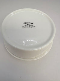 Porcelain trinket box with vintage bird design on lid, perfect for keepsakes