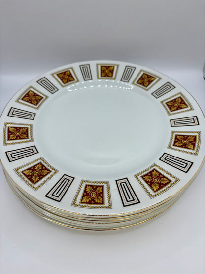 Wood & Sons Alpine White 10‑piece dinner service with tureen, oval platter and gravy dish
