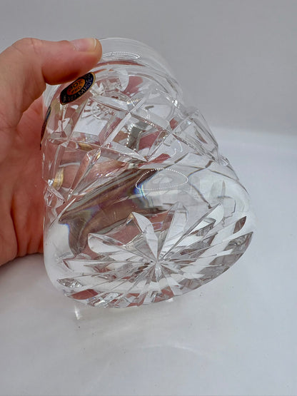 Royal Brierley Cut Crystal Jam Jar with Lid | Vintage 1980s Glass