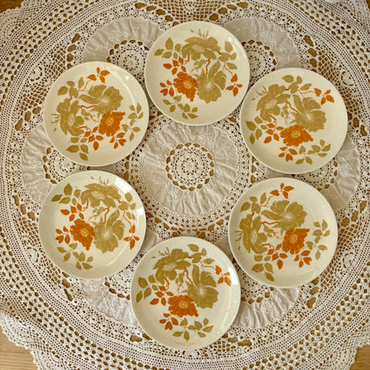 Vintage Wedgwood Lynton bone china tea set with cups, saucers, and plates