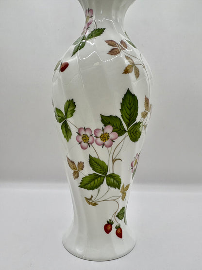 Vase with floral design on a white background