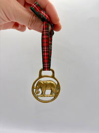 Set of 3 vintage horse brass medallions collectible equestrian ornaments