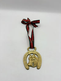 Set of 3 vintage horse brass medallions collectible equestrian ornaments