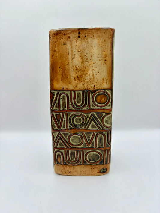 Louis Hudson vintage stoneware pottery vase handmade Cornwall studio