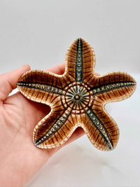 Vintage Pair of Collectible Wade Starfish Porcelain Trinket Dishes