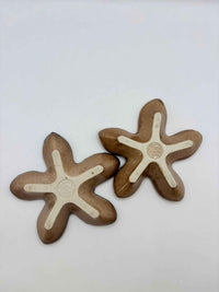 Vintage Pair of Collectible Wade Starfish Porcelain Trinket Dishes