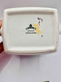 Vintage Sadler Christmas Morning Family Teapot Holiday Collectible