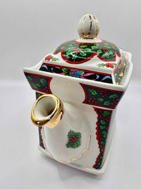 Vintage Sadler Christmas Morning Family Teapot Holiday Collectible