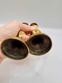 Antique Brass Victorian Small Pair of Collectible Candlestick Holders