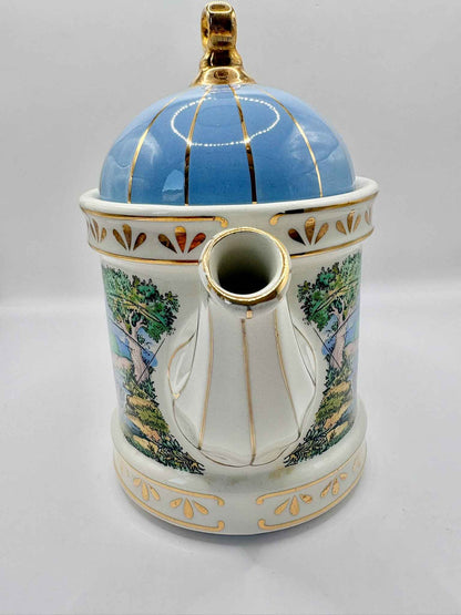 Sadler Sporting Scenes 18th Century Fishing Vintage Teapot