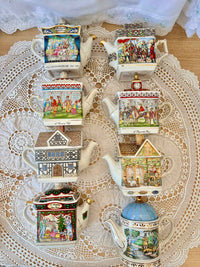 Sadler Sporting Scenes 18th Century Fishing Vintage Teapot