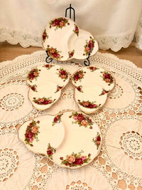 Royal Albert Old Country Roses snack plates set of four