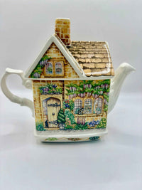 Vintage Sadler Wisteria Lodge Country Cottage Teapot 1980s England