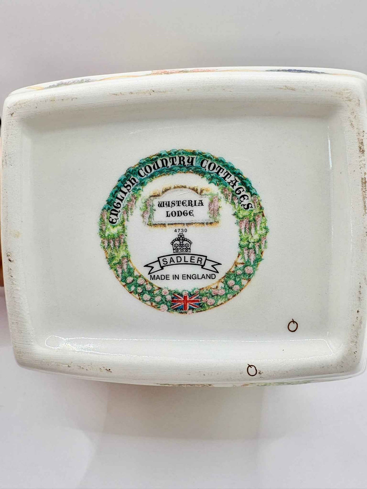 Vintage Sadler Wisteria Lodge Country Cottage Teapot 1980s England