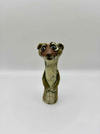 Vintage Van Der Wiyst Stoneware Meerkat Figurine 1990s Collectible