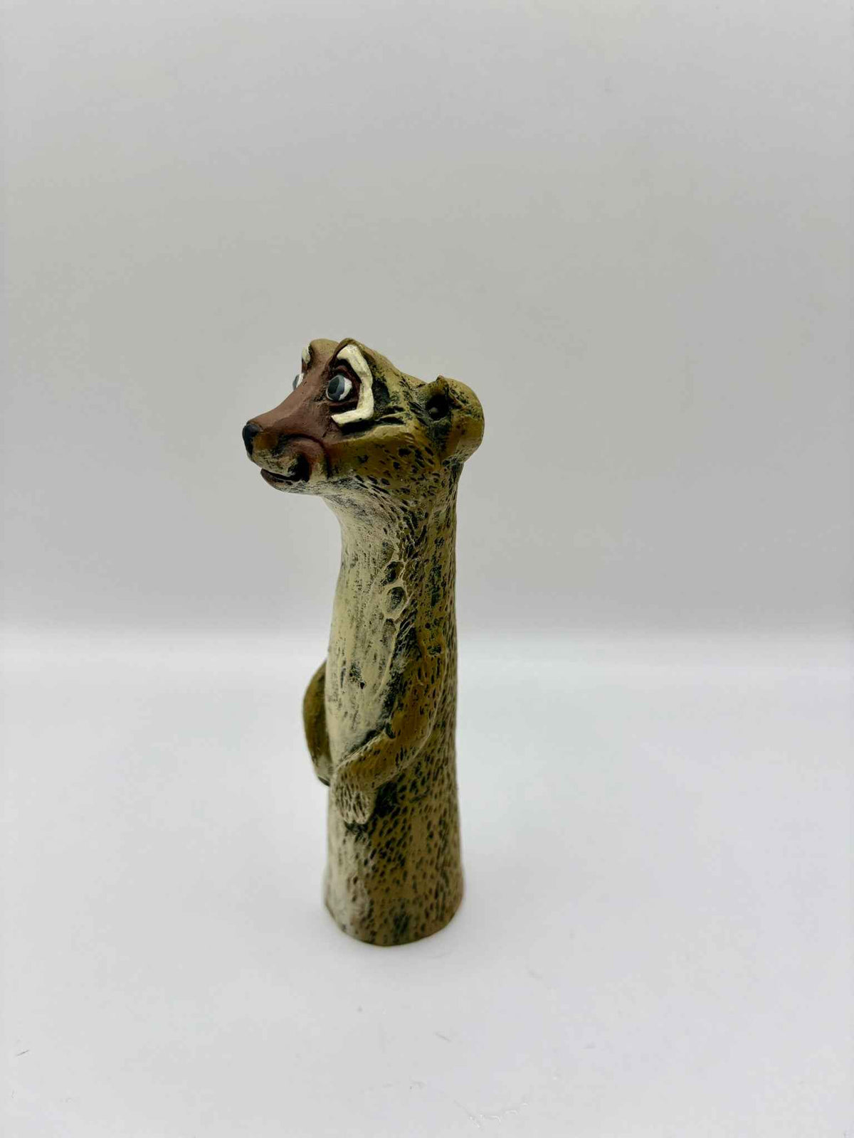 Vintage Van Der Wiyst Stoneware Meerkat Figurine 1990s Collectible