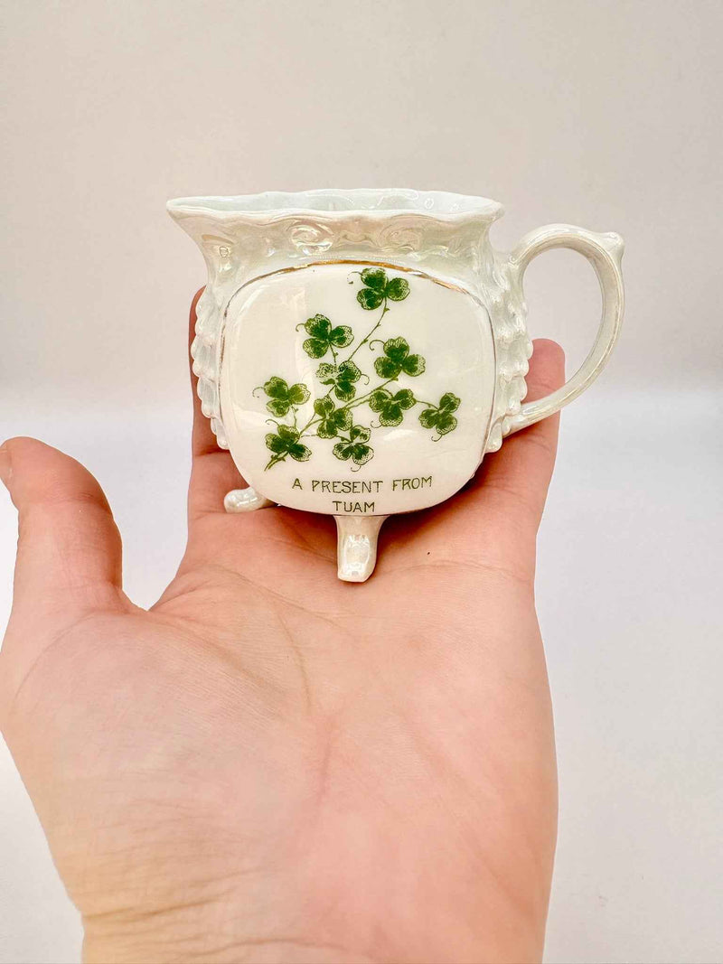 Vintage Victoria Czechoslovakia Iridescent Shell Lusterware Creamer