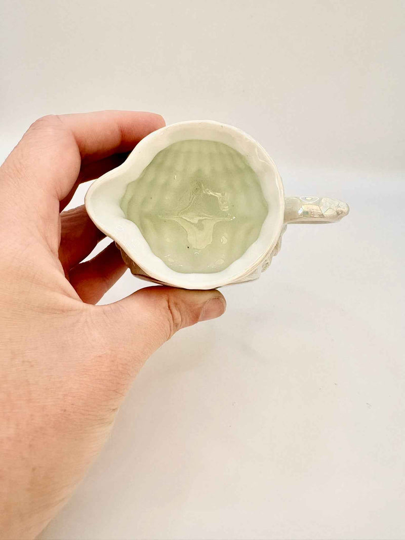 Vintage Victoria Czechoslovakia Iridescent Shell Lusterware Creamer
