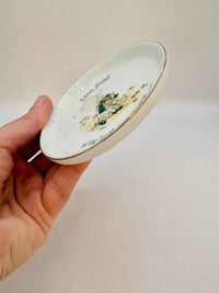 Vintage Holly Hobbie Porcelain Tea Bag Holder Dish 1973 Collectible