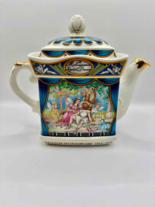 Vintage Sadler William Shakespeare A Midsummer Nights' Dream Teapot Collectible